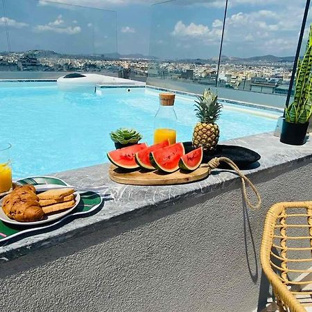 New 2Bd Aprt With Shared Rooftop Pool E2 أثينا المظهر الخارجي الصورة