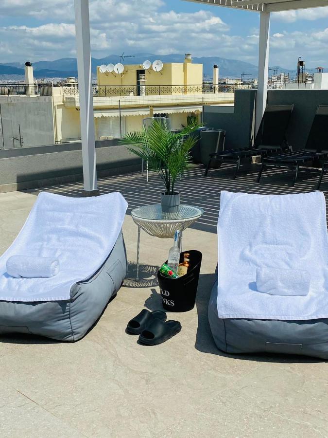 New 2Bd Aprt With Shared Rooftop Pool E2 أثينا المظهر الخارجي الصورة