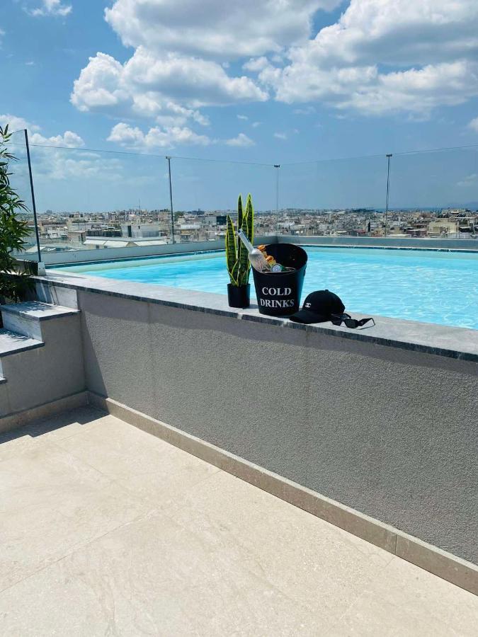 New 2Bd Aprt With Shared Rooftop Pool E2 أثينا المظهر الخارجي الصورة
