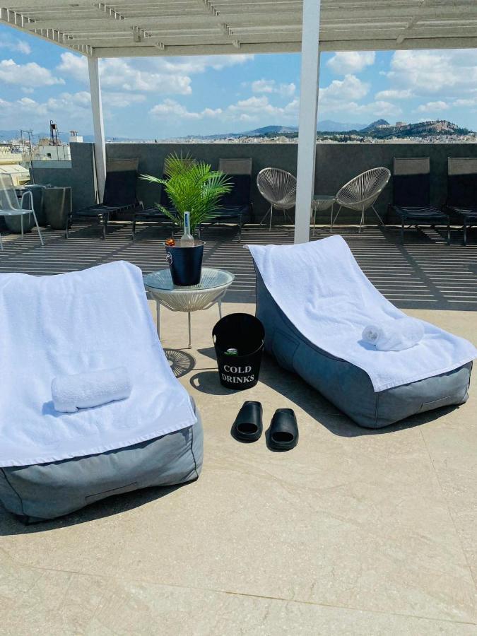 New 2Bd Aprt With Shared Rooftop Pool E2 أثينا المظهر الخارجي الصورة