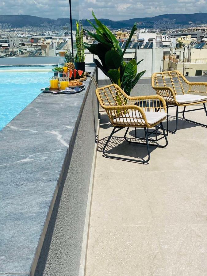 New 2Bd Aprt With Shared Rooftop Pool E2 أثينا المظهر الخارجي الصورة